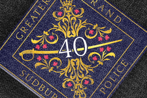 police fortieth anniversary logo