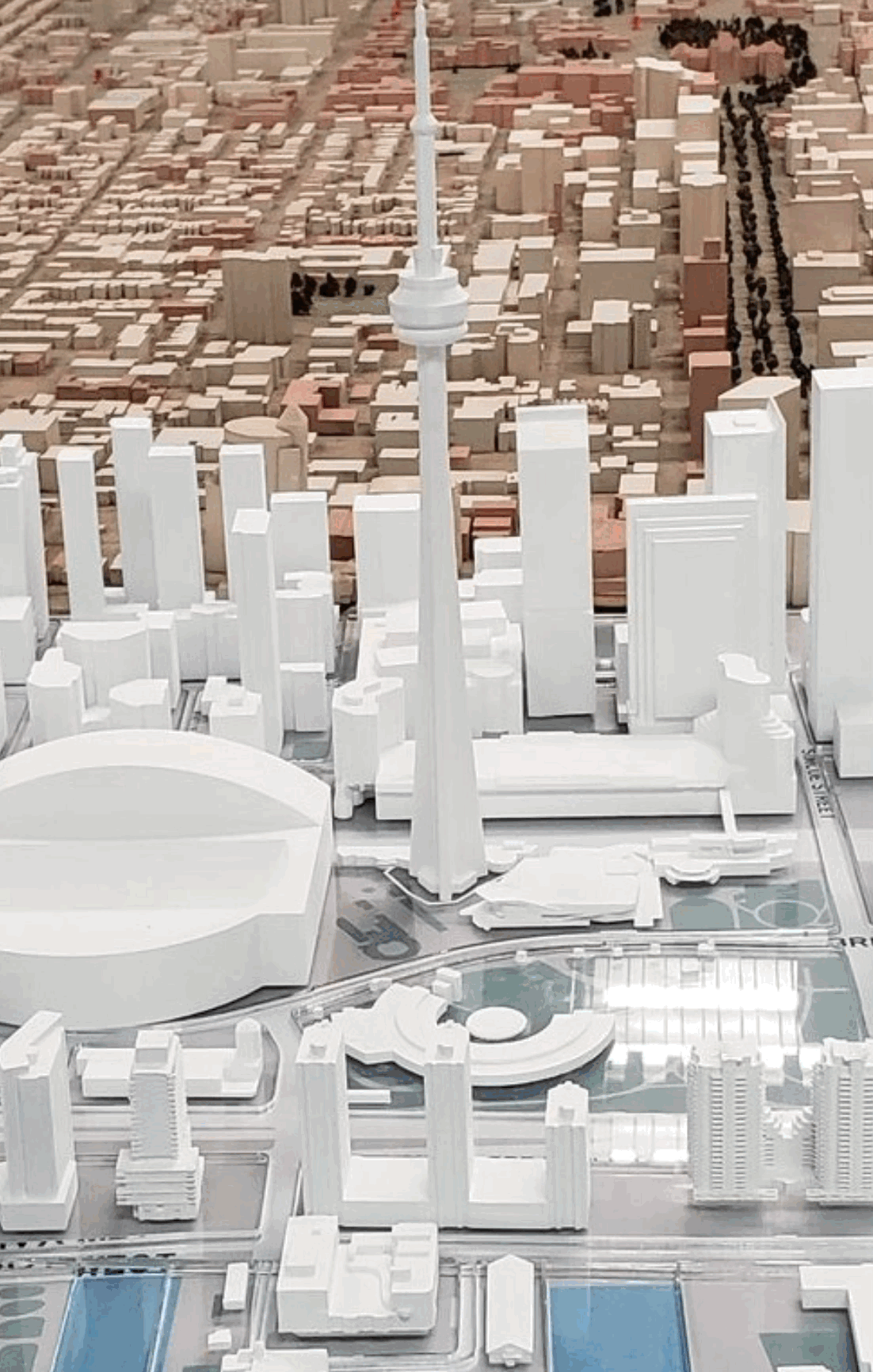 a scale model of a city