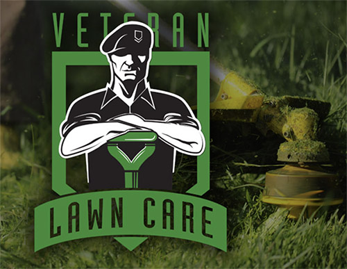veteran lawn care logo