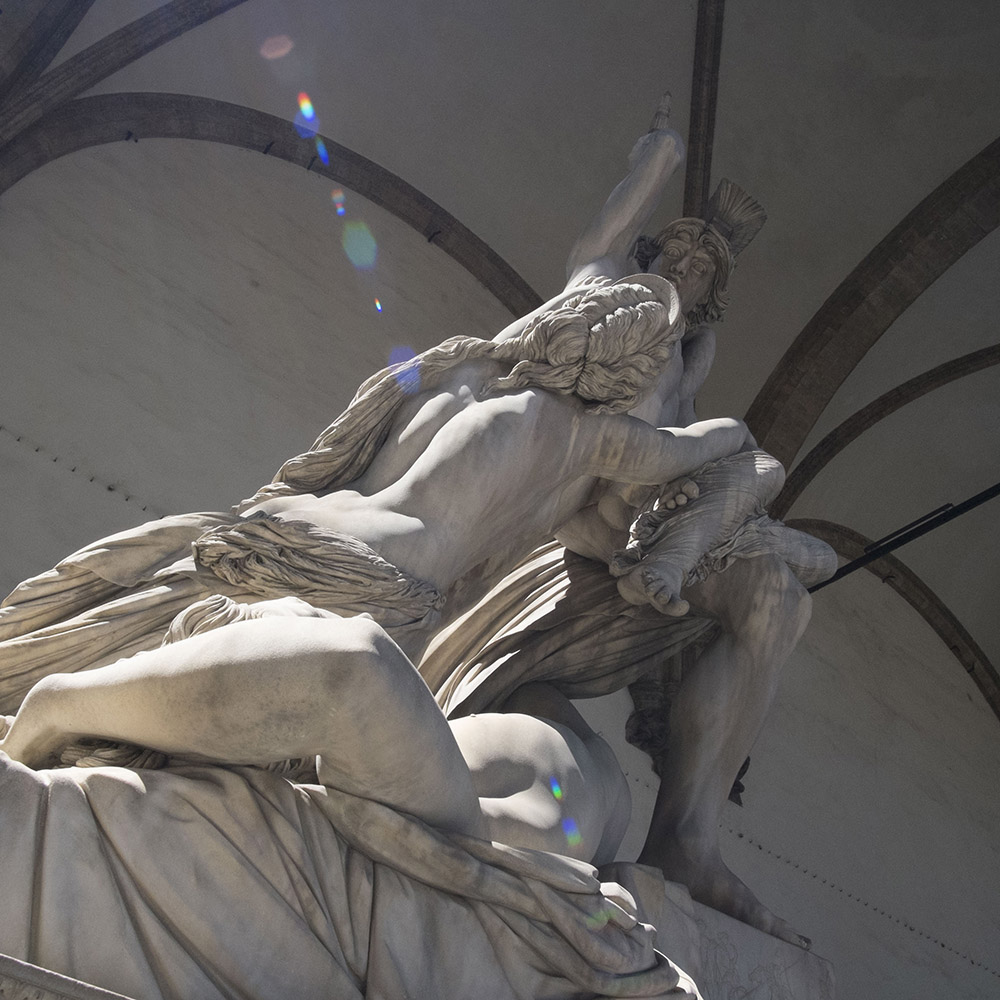 a marble statue in florence