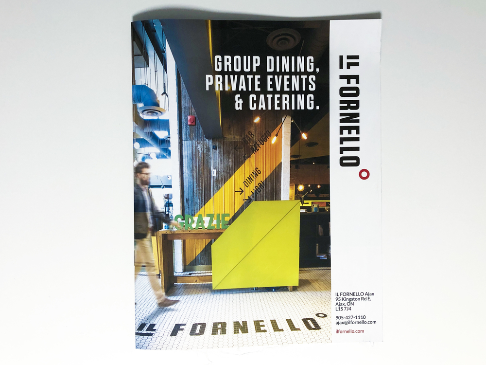 cover of guide showing bright foyer of ilfornello