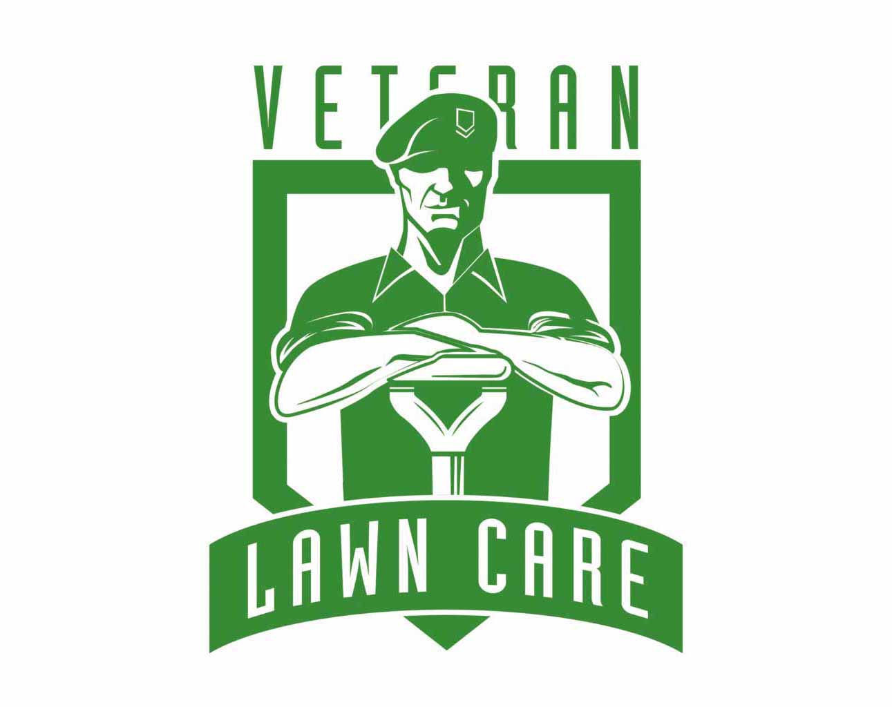 veteran lawncare logo in colour